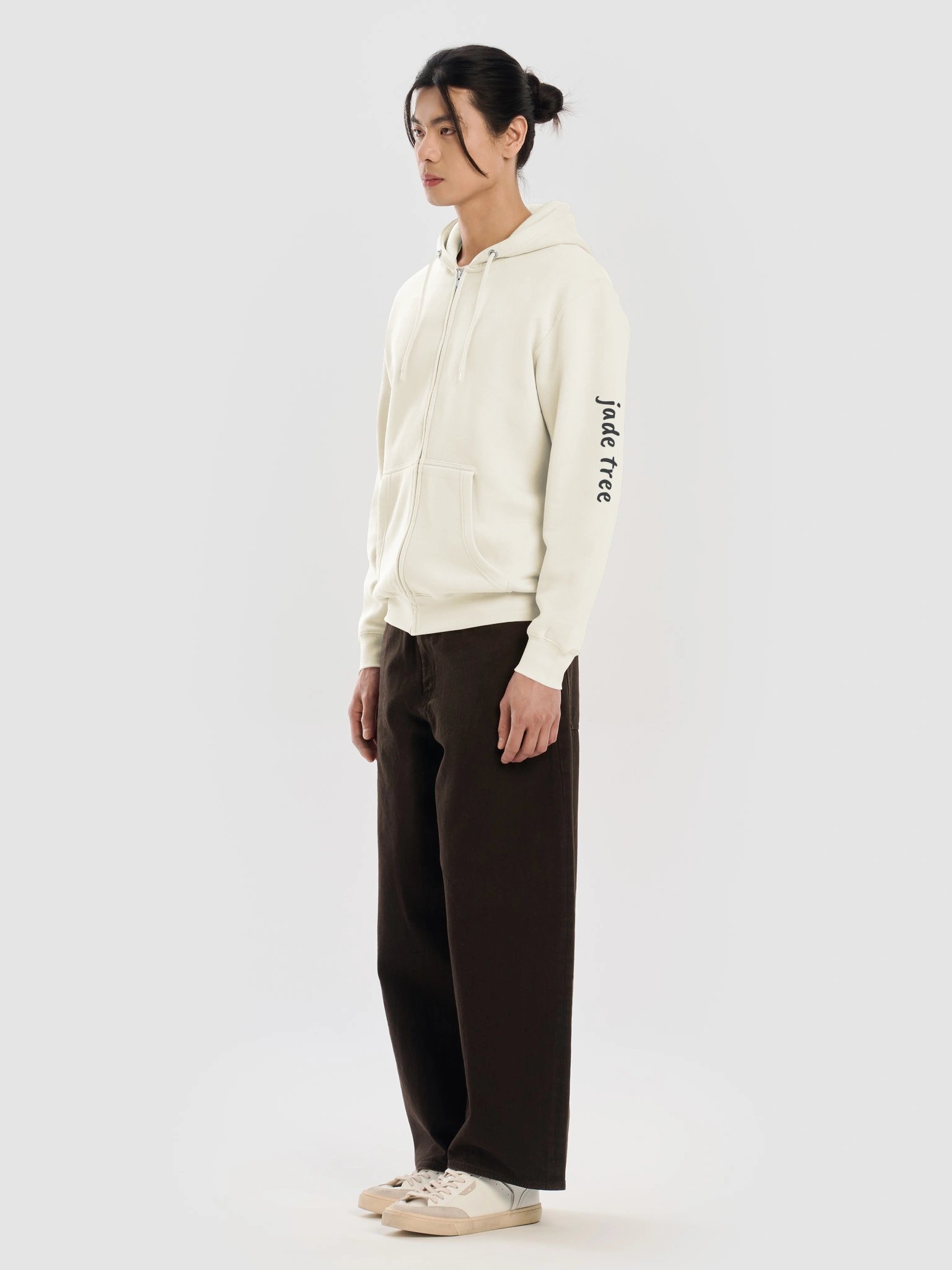 Lane Seven Premium Full Zip Hoodie With Printed jade tree (arm) product image (7)