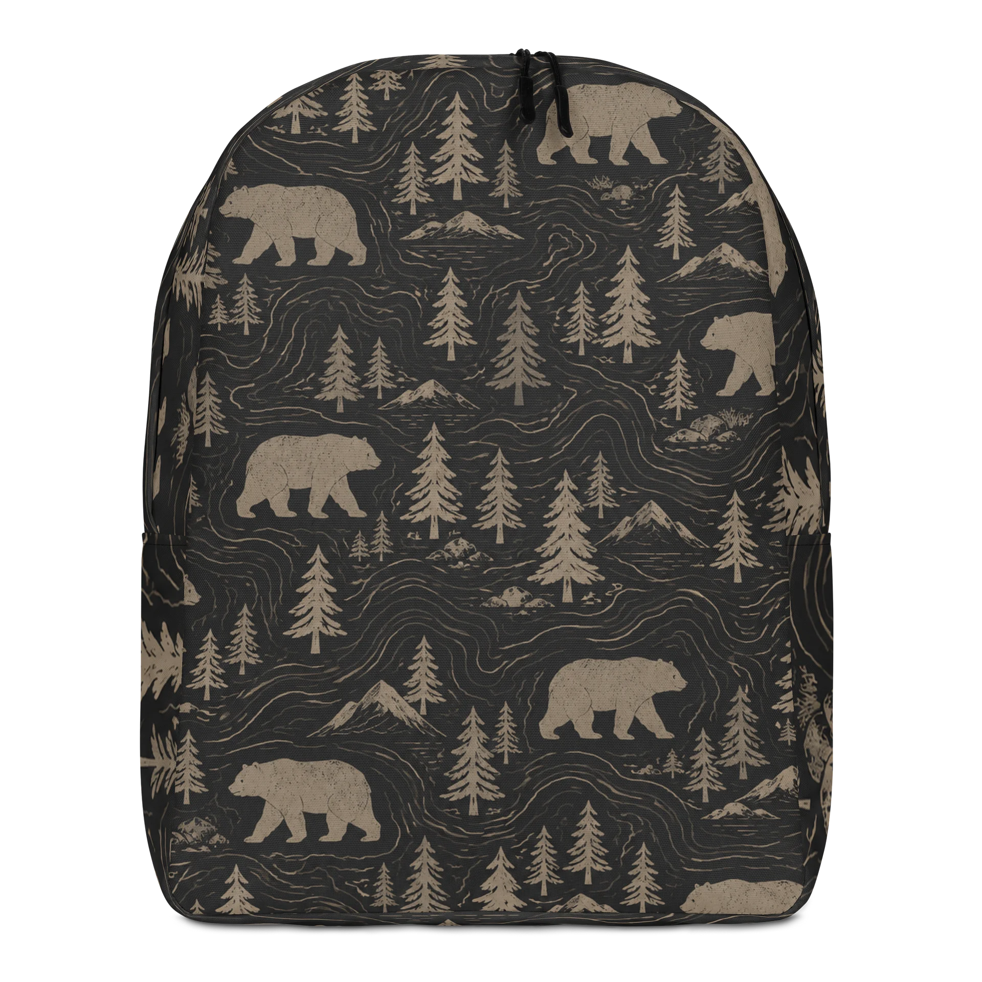 Rustic Bear Wilderness All-Over Print Backpack product image (1)