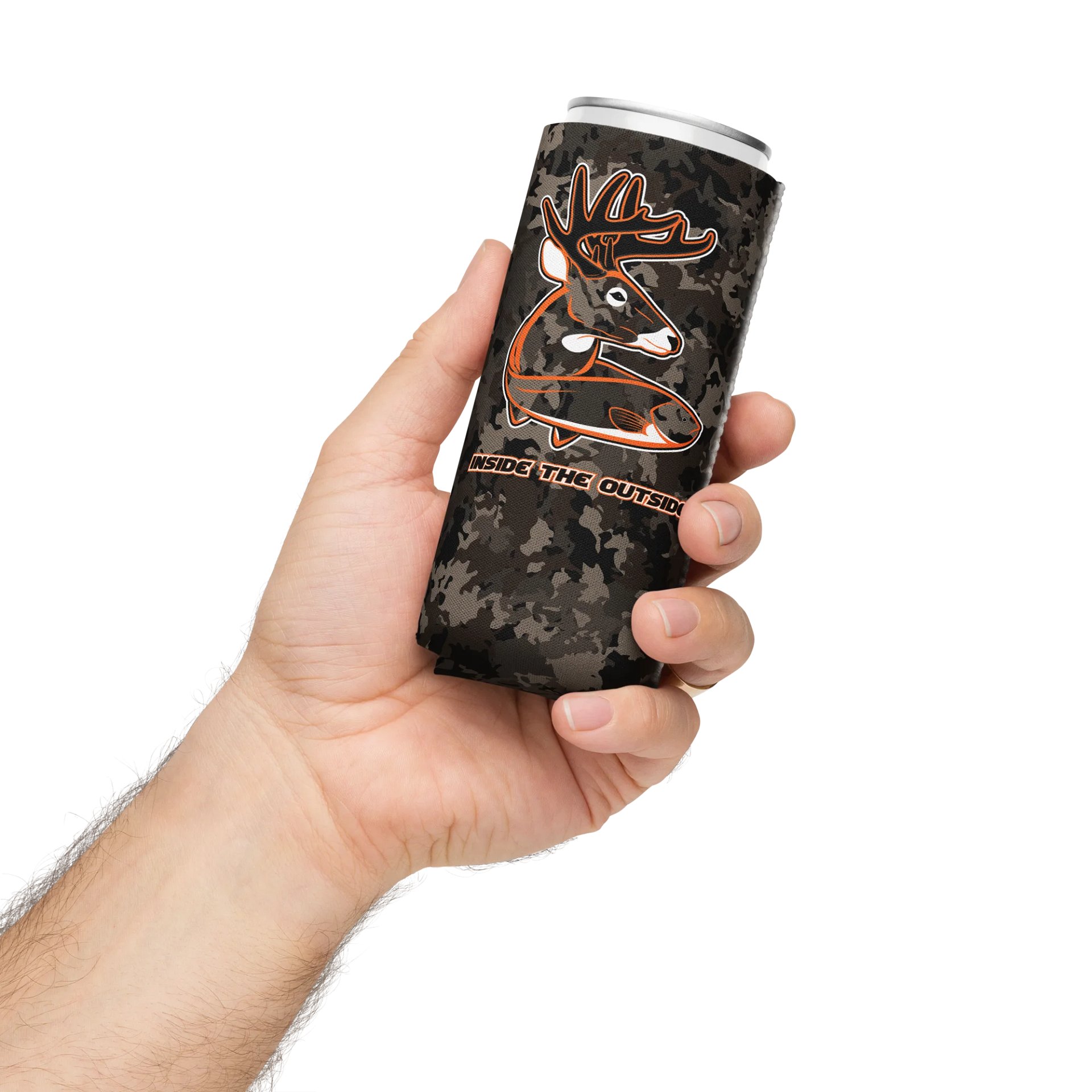 Custom Camo W/ Orange Coozie product image (12)