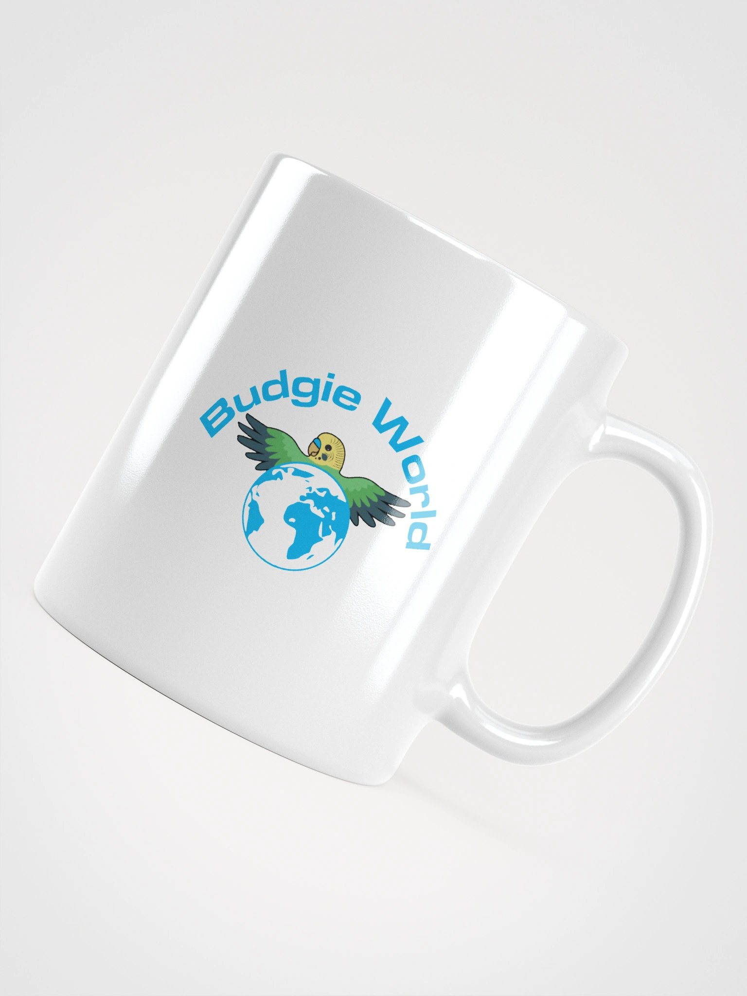 Budgie World Mug – Clean White Classic 🌿 product image (13)