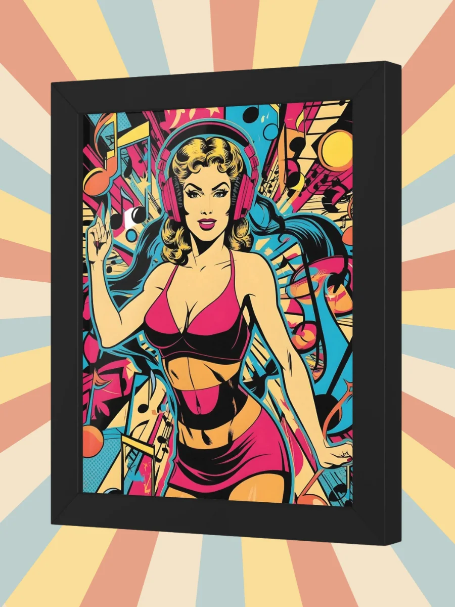 Vibrant Beats: Framed Pop-Art Poster product image (3)