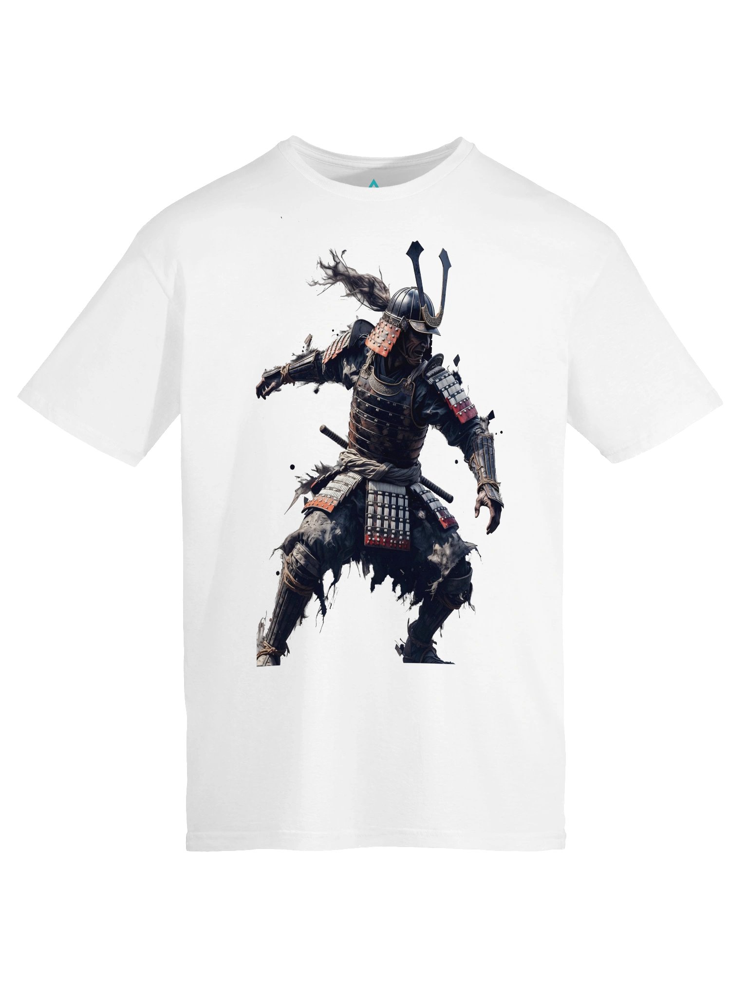 Shadow Ronin Sumi-e Tee — Black Ink on White product image (5)