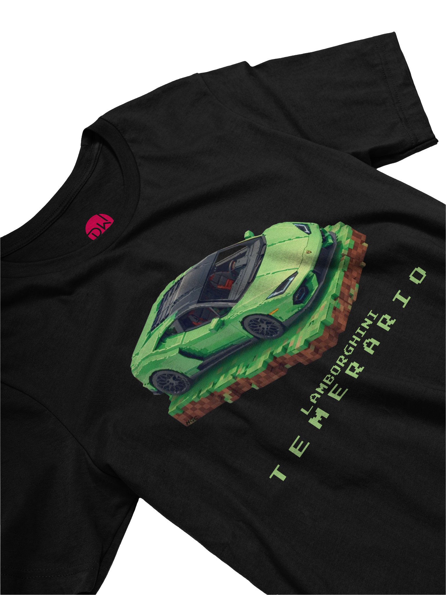 Green Lamborghini Temerario Shirt (Pixel, Retro, Minecraft) product image (22)
