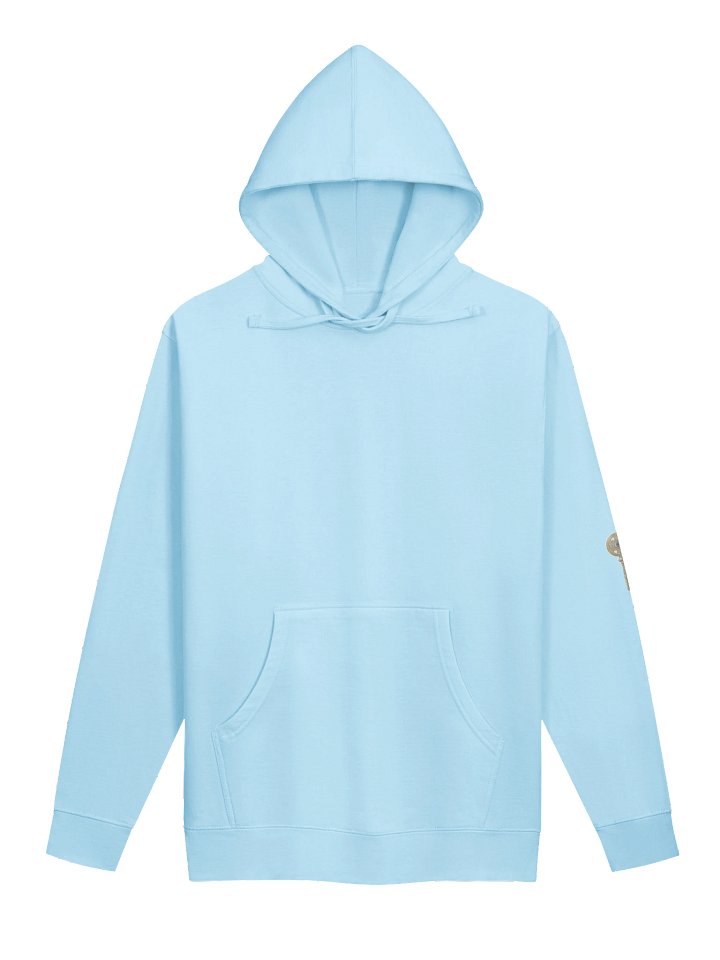 The Gatekeeper’s Key – Blue Aqua Reverse Edition (Back + Left Sleeve Print) | Unisex Midweight Hoodie product image (1)