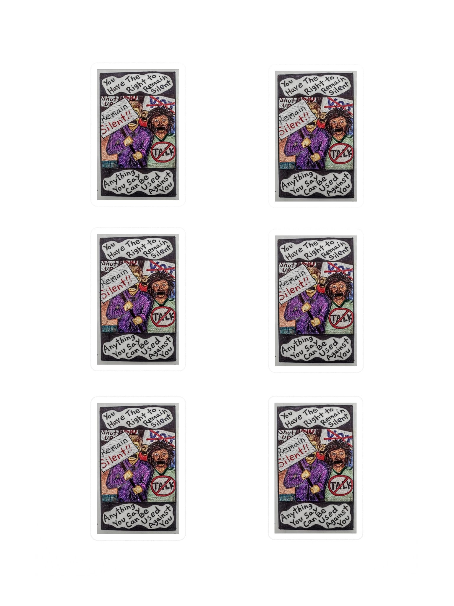 Remain Silent Sticker Sheet product image (3)