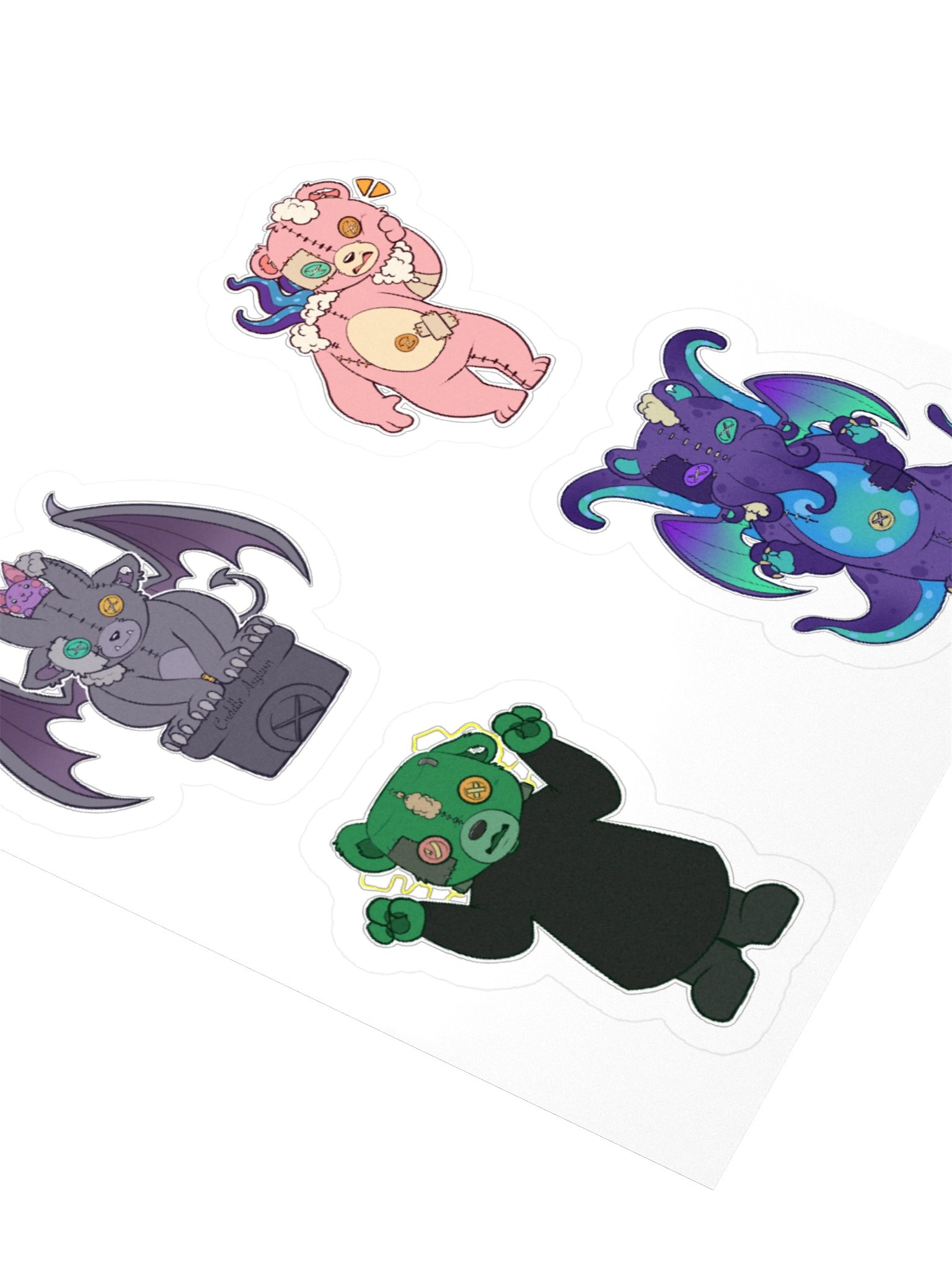Anxiety Bear Scare Bear Stickers Halloween 2026 pt 3 product image (9)