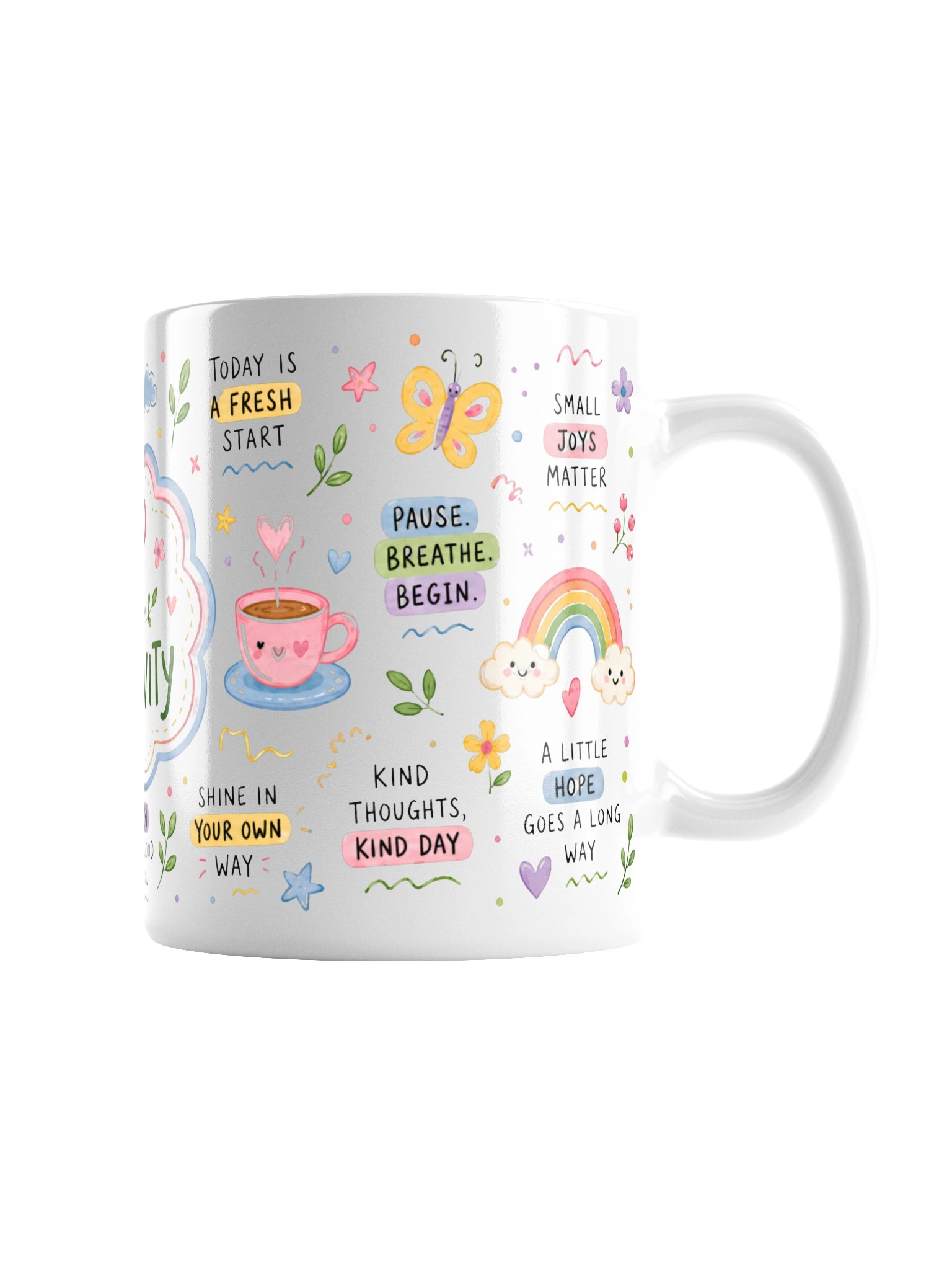 Sip of Positivity Mug – Morning Mindset Affirmation Coffee Cup, Positive Thinking Gift, Daily Motivation Mug product image (5)