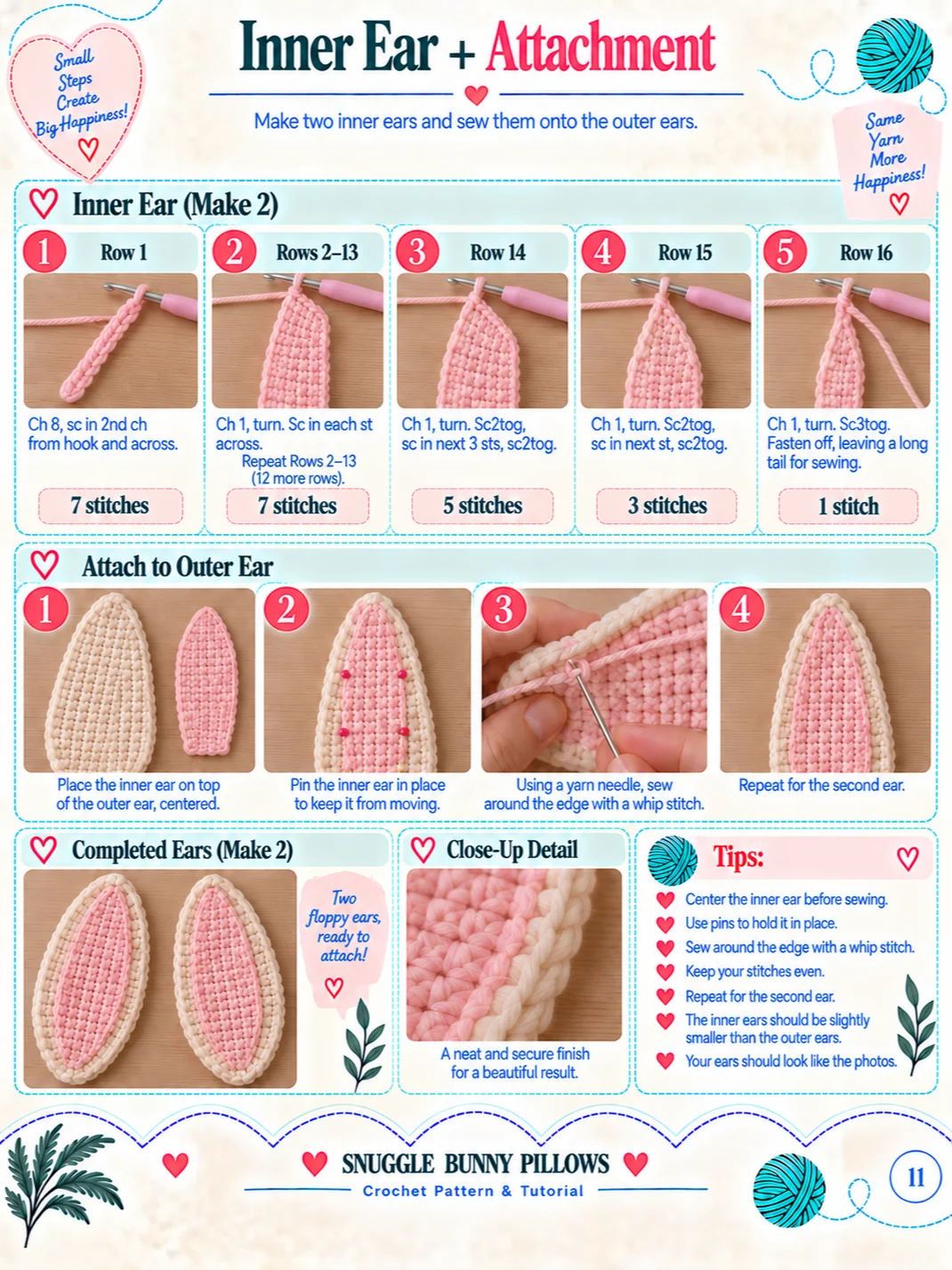 Easy Crochet Bunny Pillow Pattern product image (2)