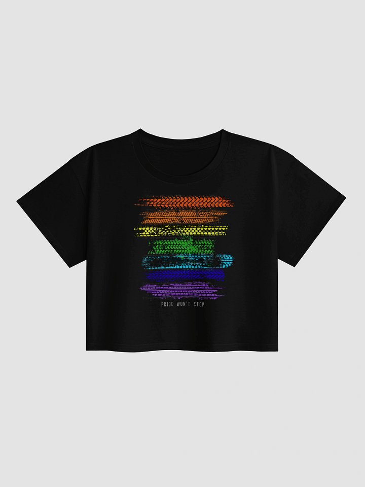 PRIDE WON'T STOP Black Crop Top product image (1)