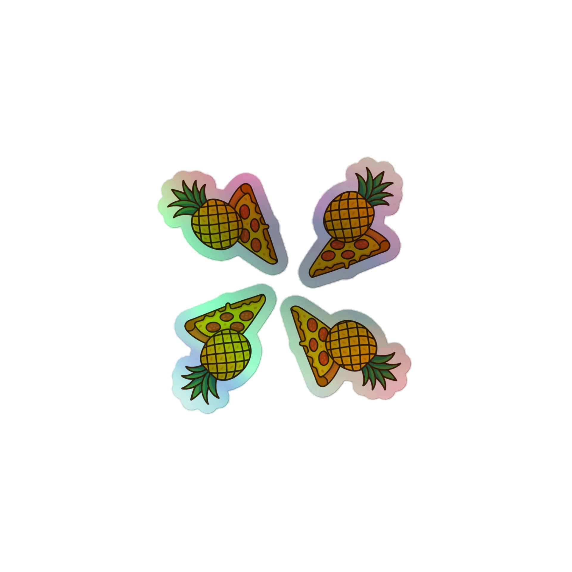 Sticker - Pineapple on Pizza - Holo product image (1)