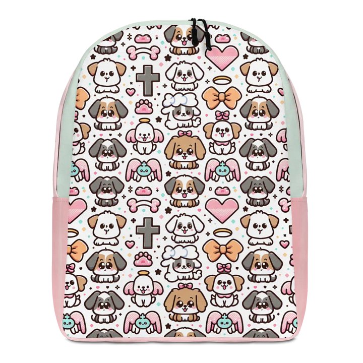 Puppies and Crosses Minimalist Backpack product image (1)