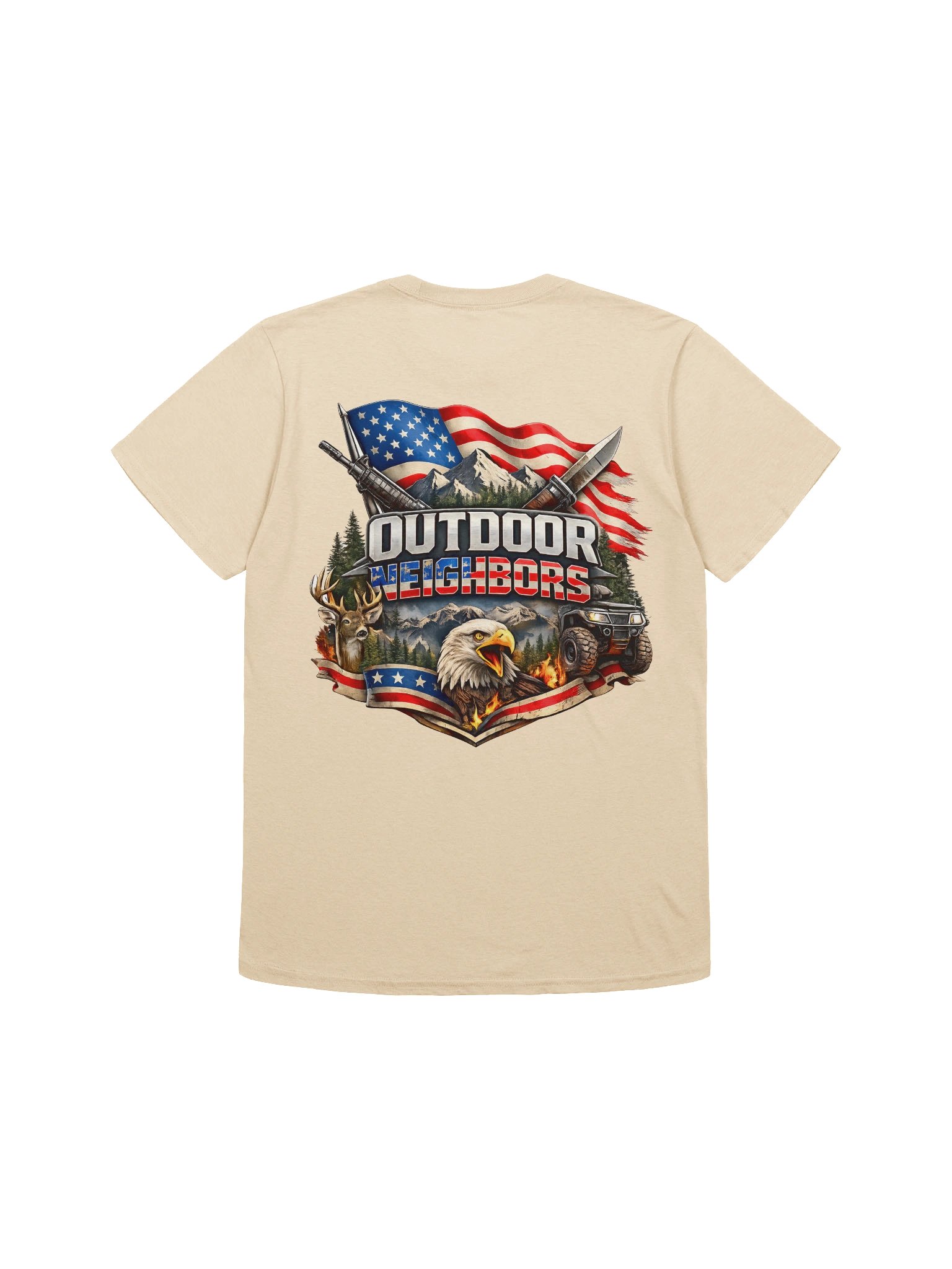 Outdoor Neighbors YouTube Channel Patriotic Tee product image (1)