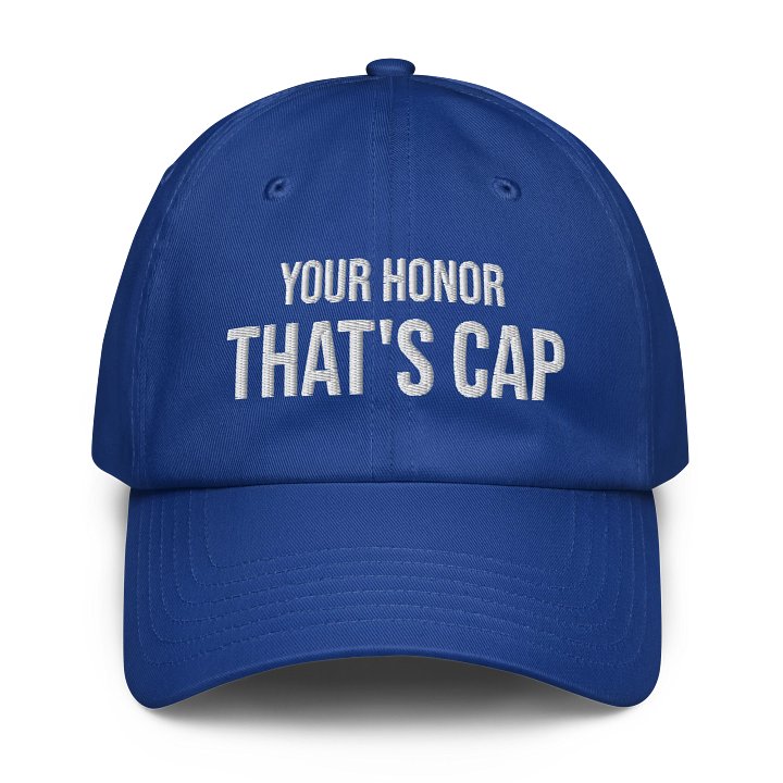 “Your Honor, That’s Cap” Blue Cap (AV Courtroom Collection) product image (1)