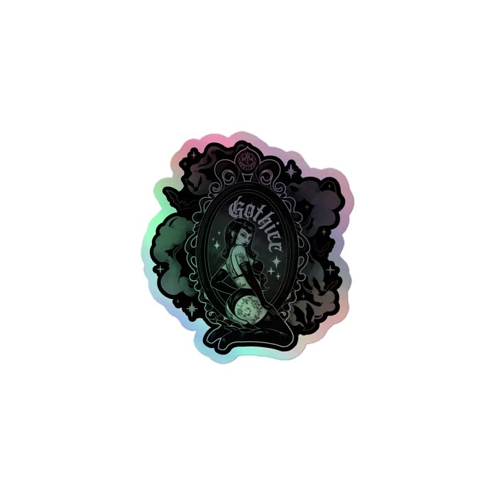 𝖌𝖔𝖙𝖍𝖎𝖈𝖈 holographic sticker product image (1)