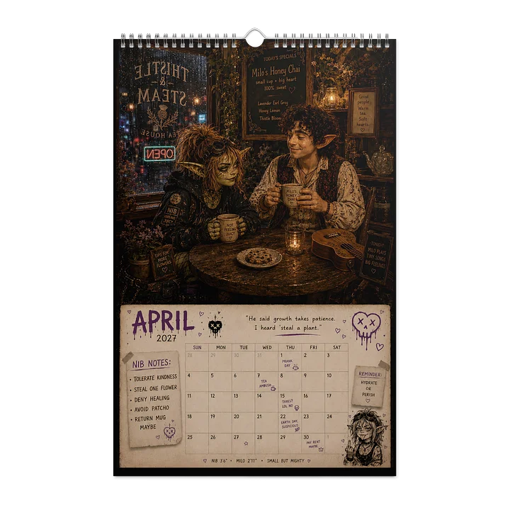 Nib 2027 Funny Hot Goblin Calendar product image (2)