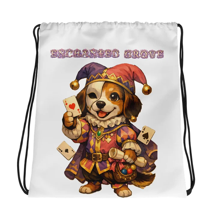 Kingdom Jester All-Over Drawstring Bag product image (1)
