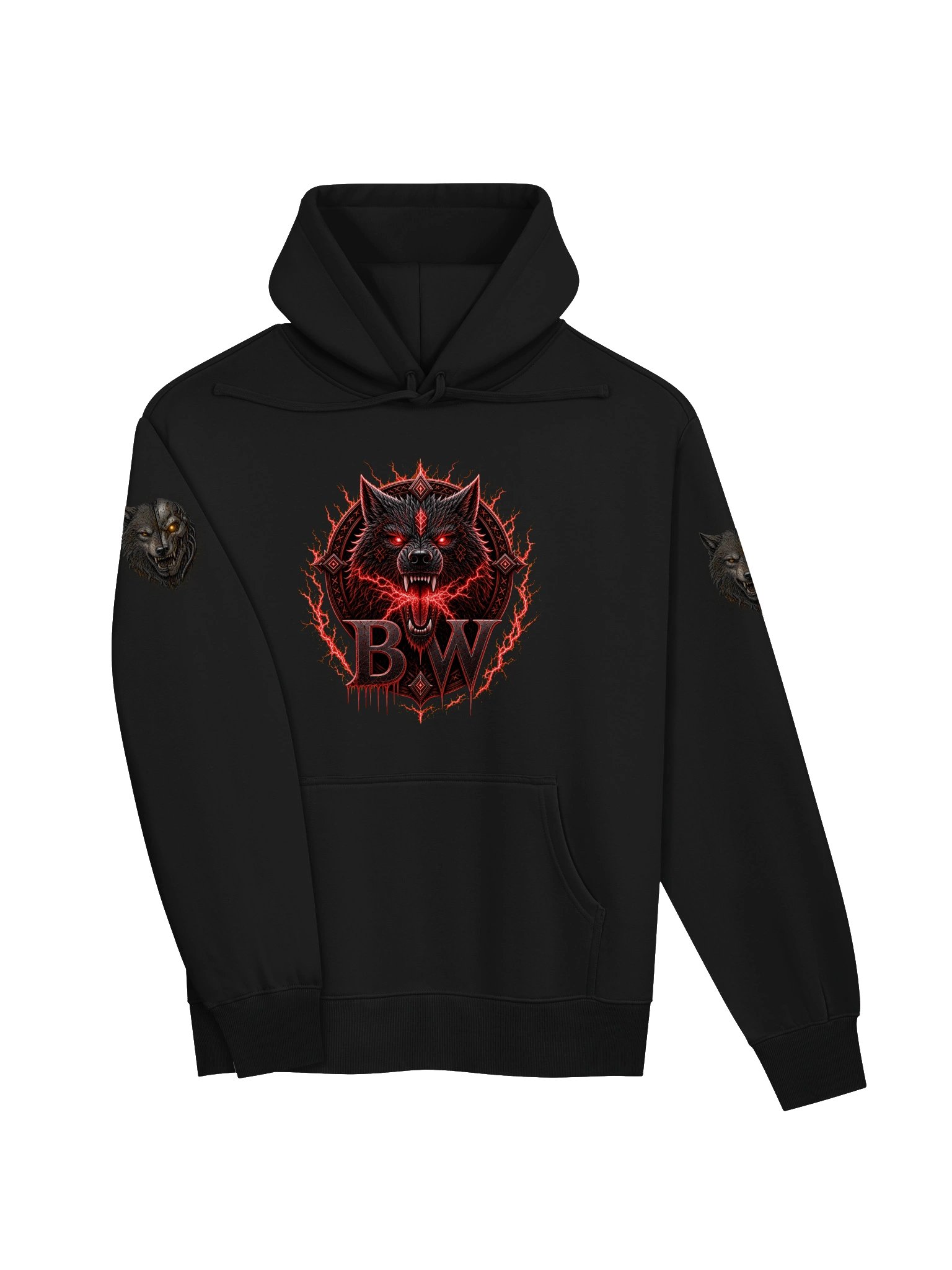 Blood Wolf Gaming Heavy Hoodie product image (13)