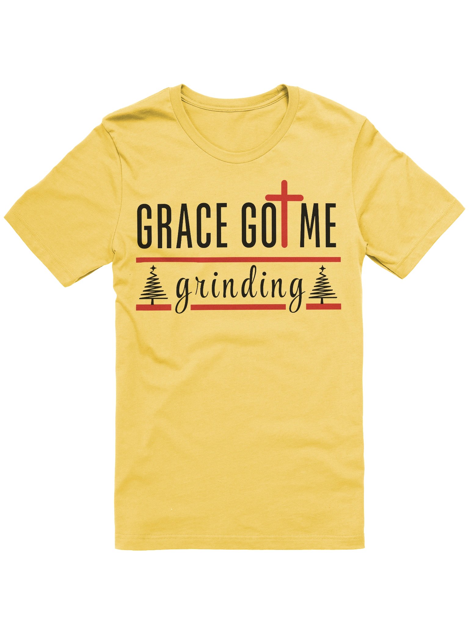 Grace Got Me Grinding Christian T-Shirt | Faith Hustle Tee for Women | Motivational Jesus Shirt product image (15)