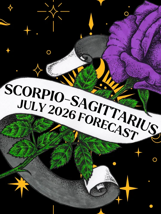 scorpio-sagittarius cusp | july 2026 forecast | general tarot reading product image (1)