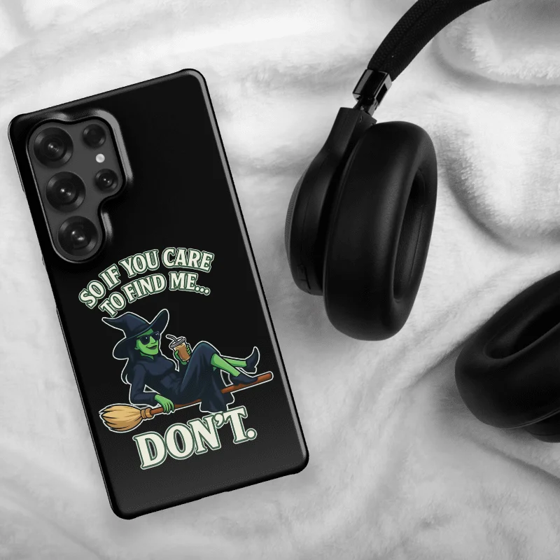 Wicked Samsung Case – Snap Fit Cover – Green Witch Coffee Break Aesthetic – Gift for Broadway Fans product image (50)