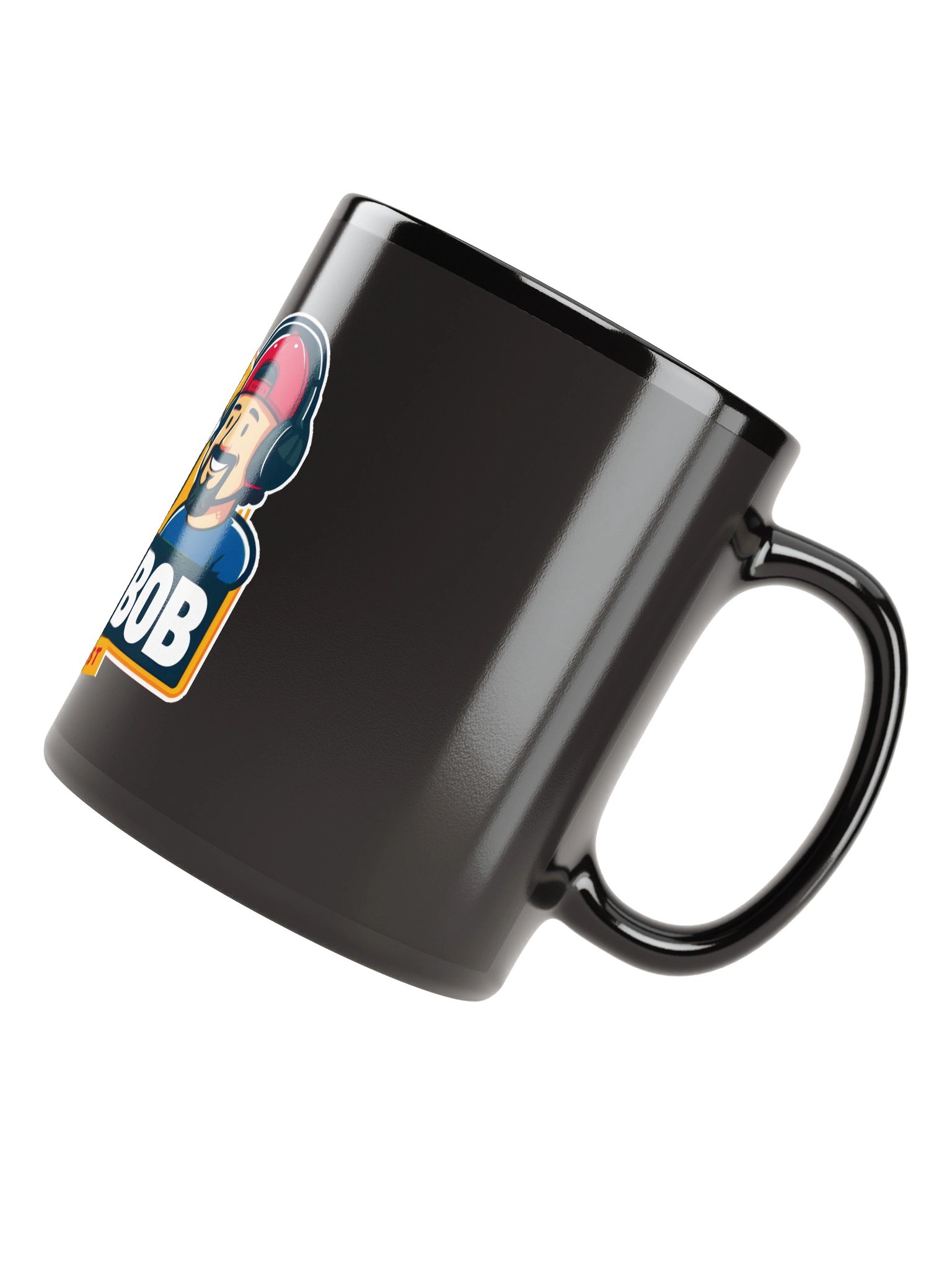 Buk N Bob Podcast Logo Black Glossy Mug product image (7)