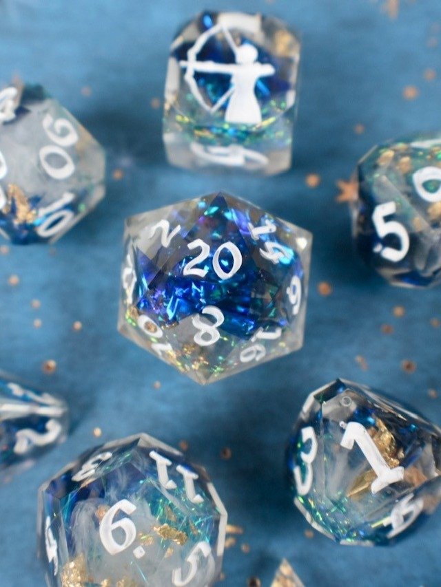 Xander’s Melody – Bard-Inspired Polyhedral Dice Set product image (1)