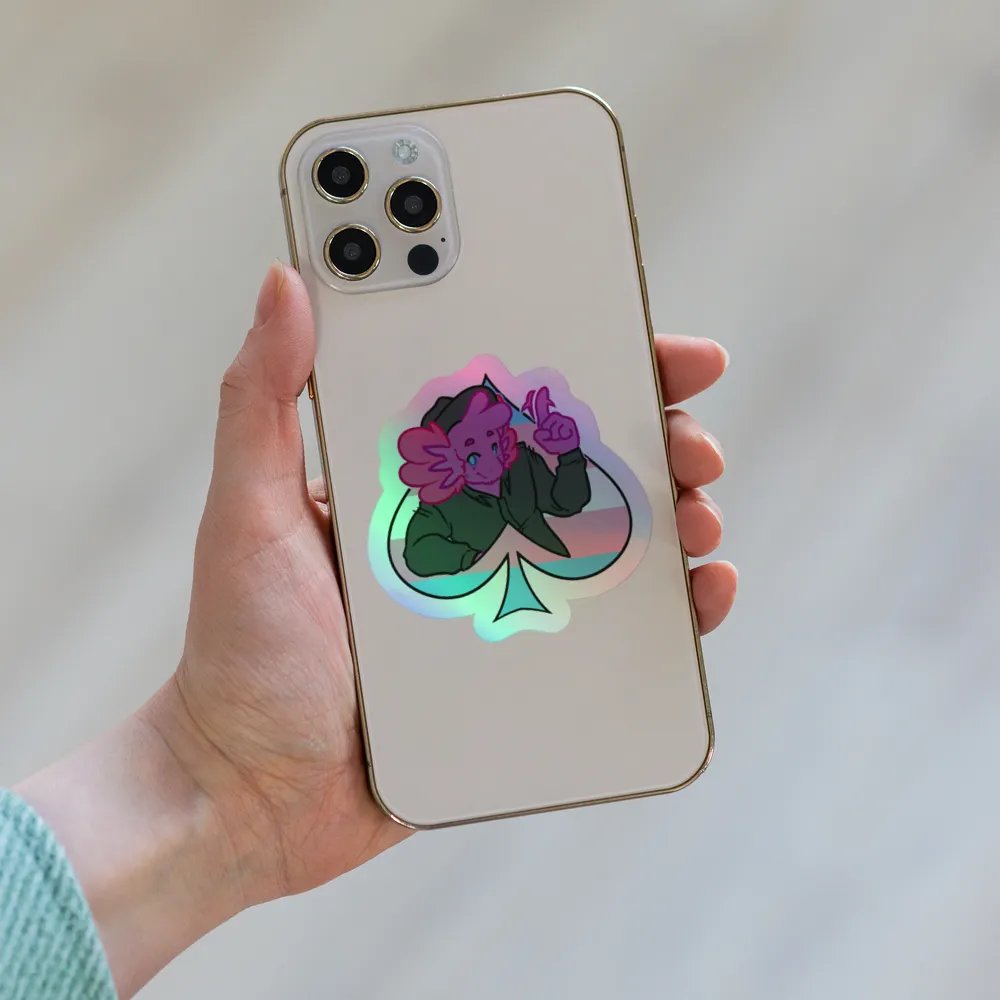 Trans in Spades | Kiss-Cut Holo Sticker product image (6)