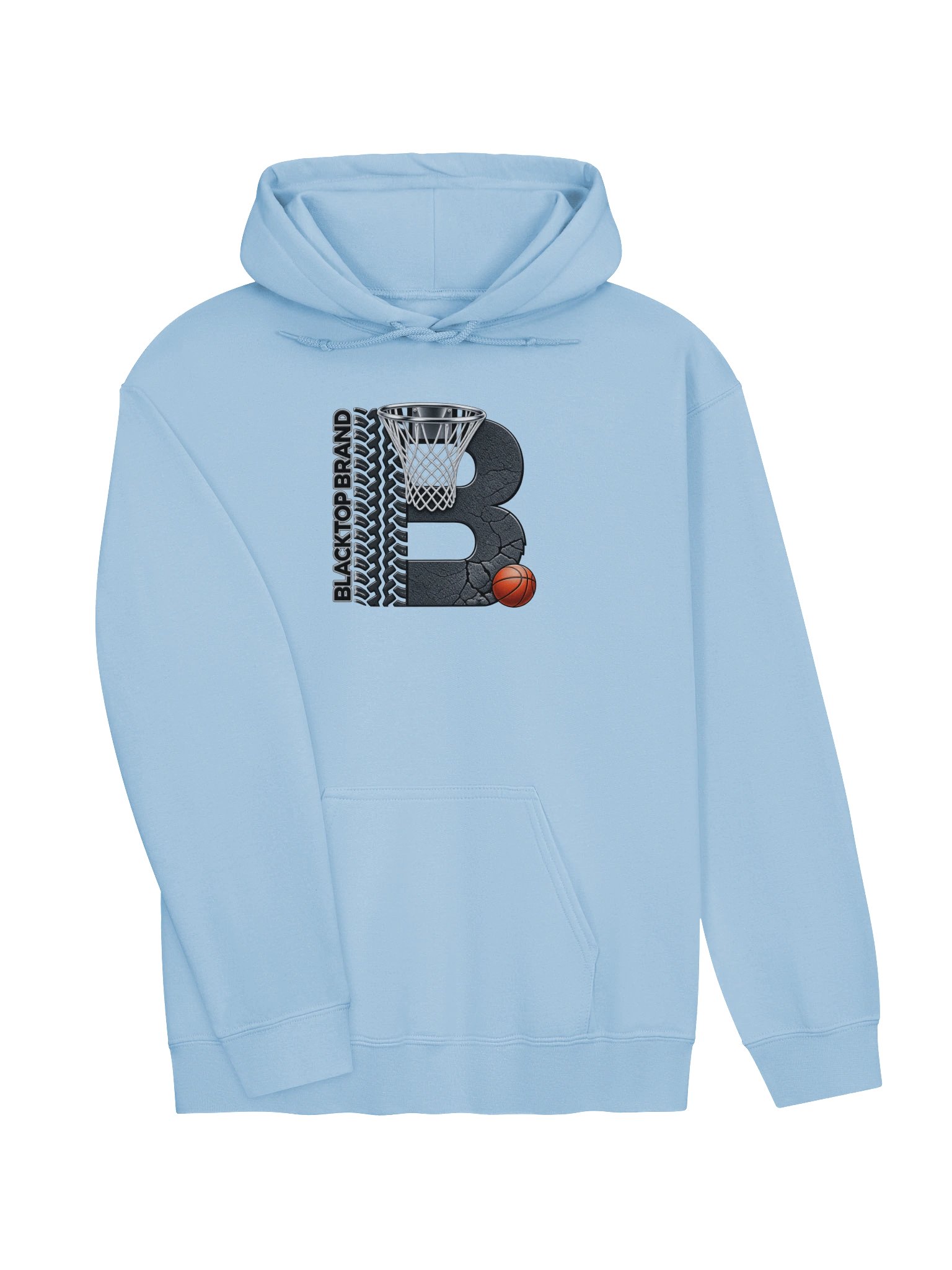 Blacktop Brand Basketball Logo Hoodie product image (3)