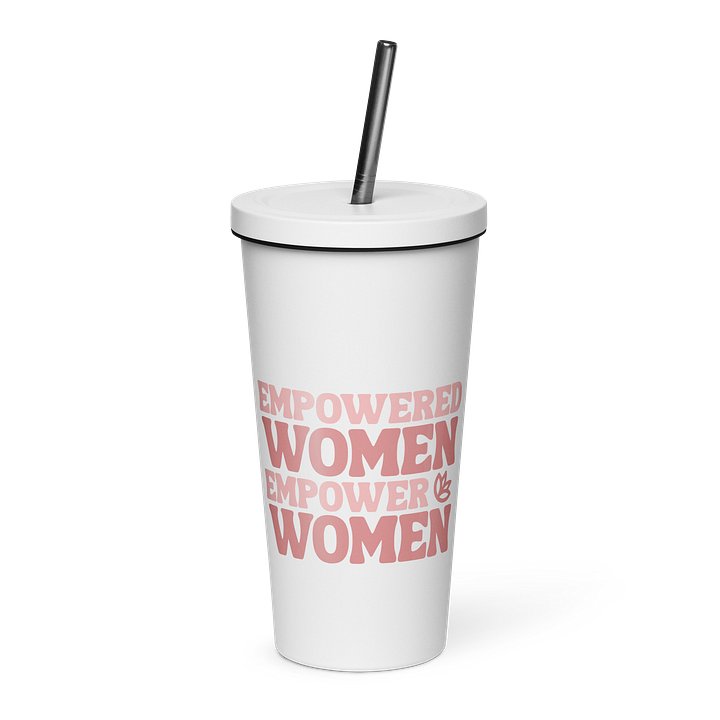 Empowered Women Insulated Tumbler - White & Pink product image (1)
