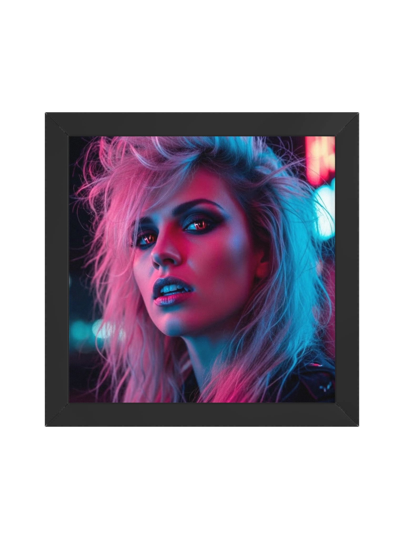 Neon Portrait Series — Set of 4 Square Prints | Nova Hart