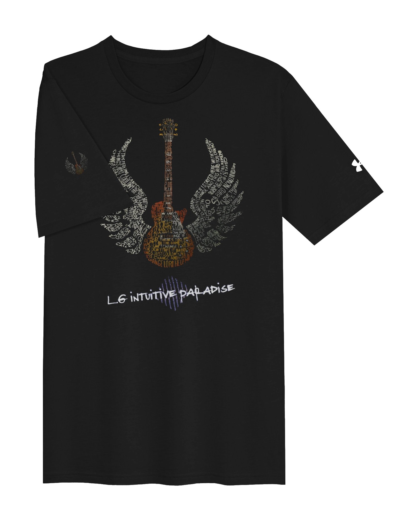 Text Guitar Wings Graphic Tee product image (3)