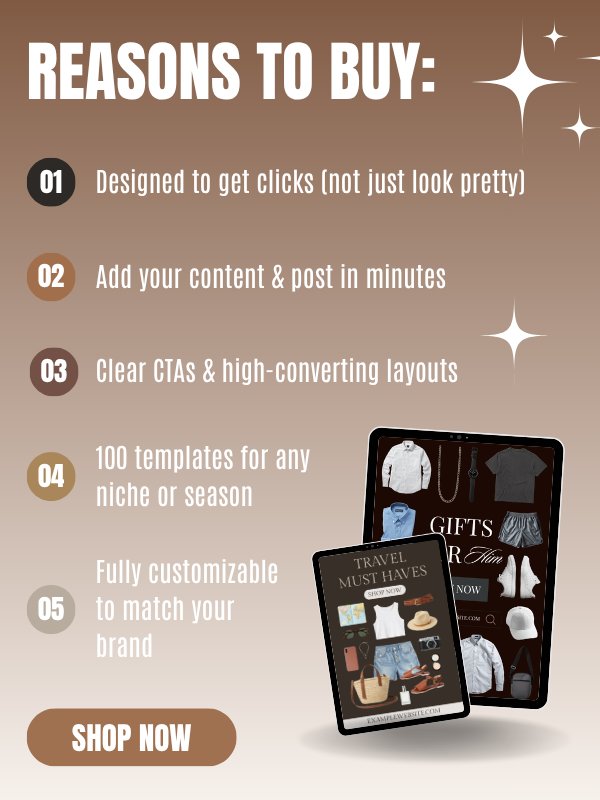 Affiliate & Gift Guide Canva Templates for LTK, ShopMy & Pinterest product image (6)