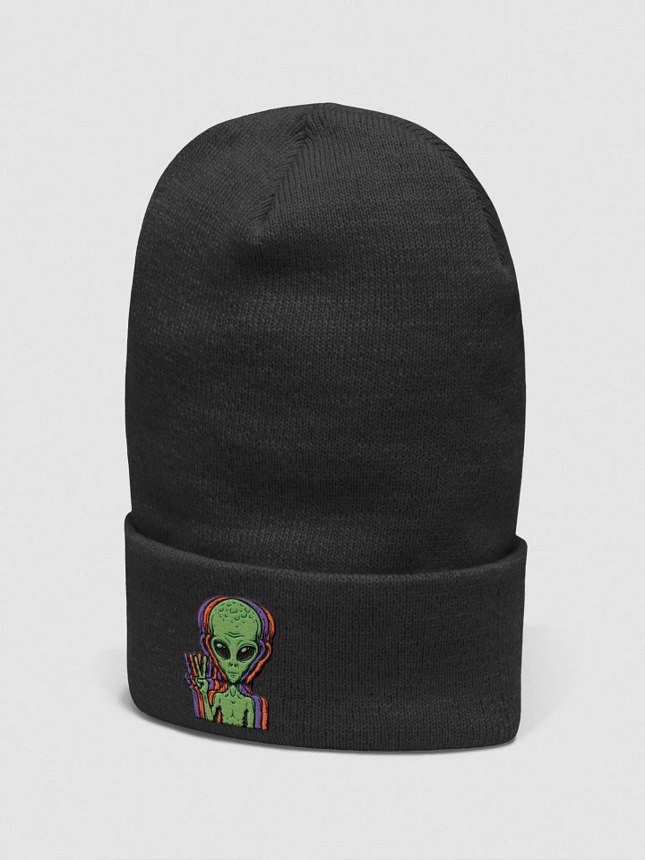 3D Alien Peace Sign Beanie product image (2)