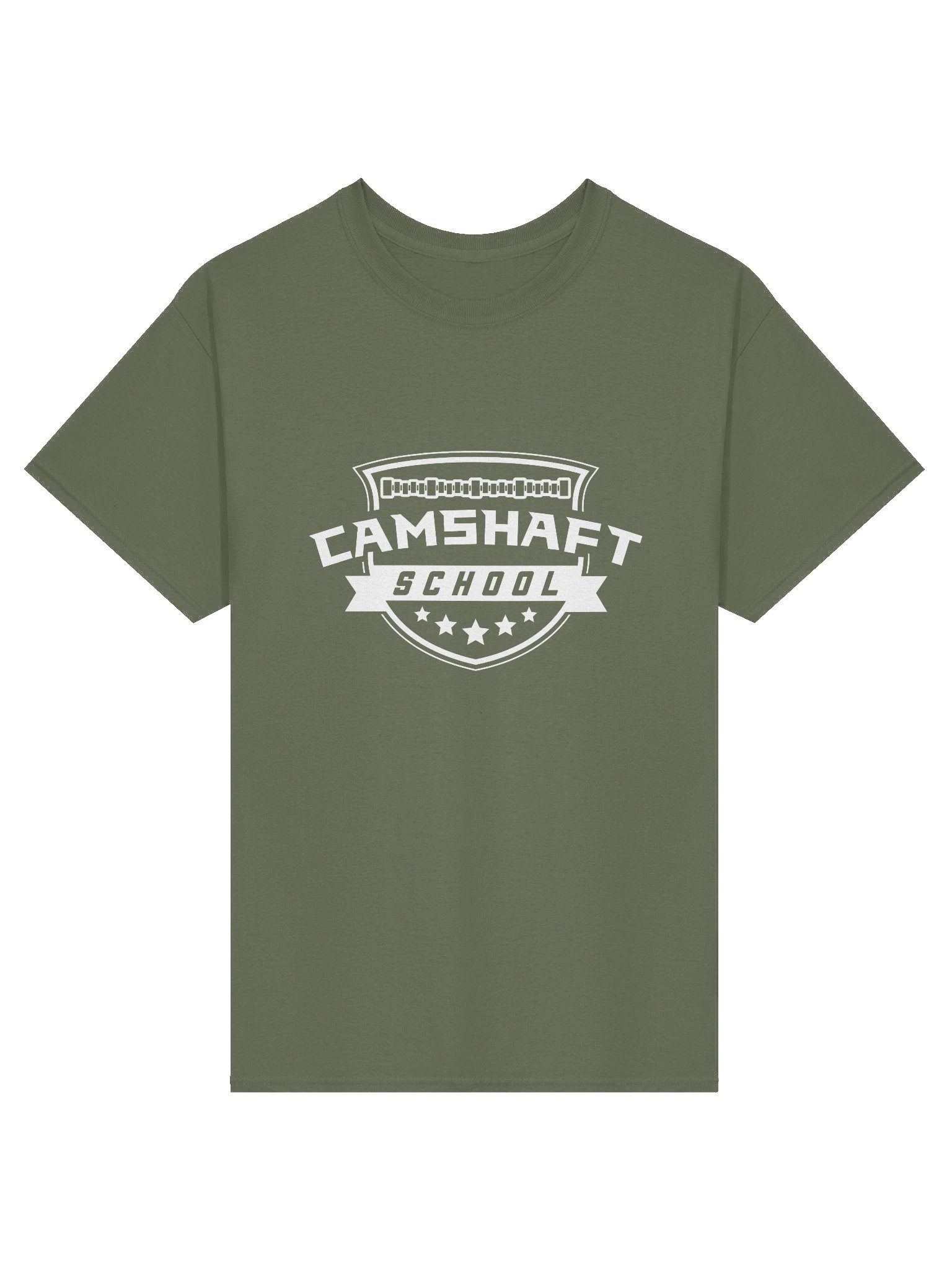 T-shirt - White on Military Green product image (1)