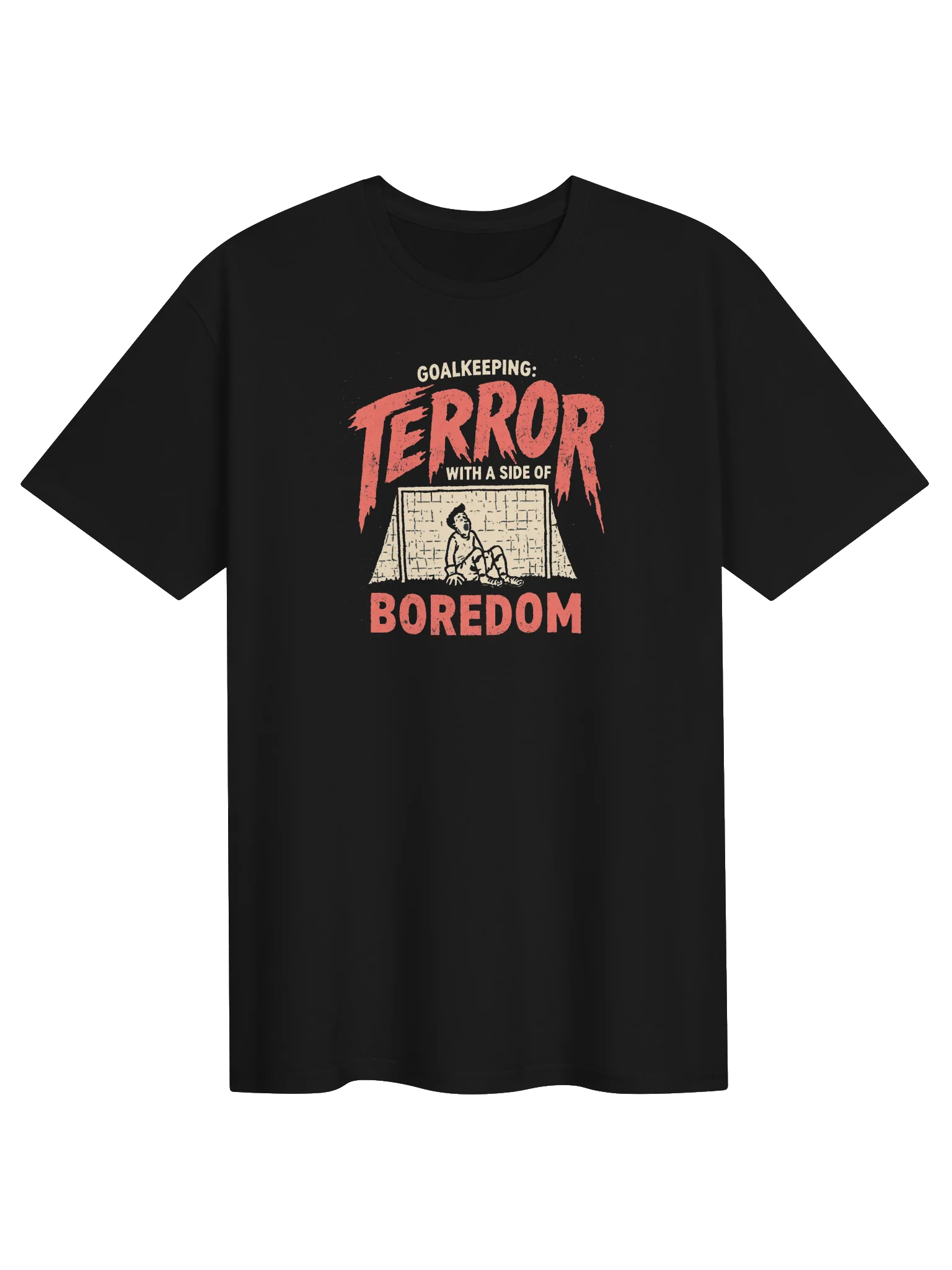 Goalkeeping: Terror, Boredom Yawning Tee product image (1)