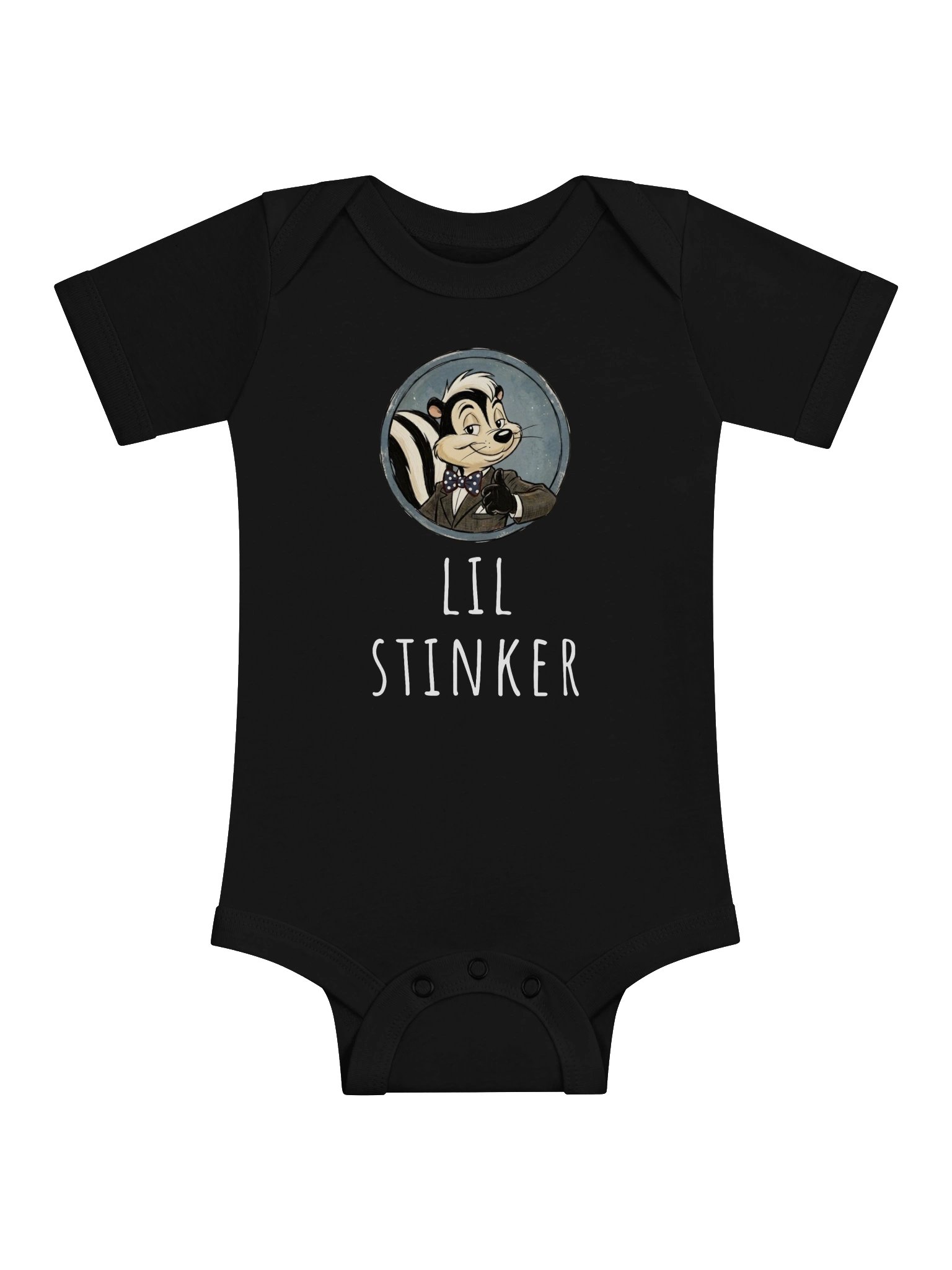 SAKO LIL STINKER DARK BABY ONESIE product image (3)