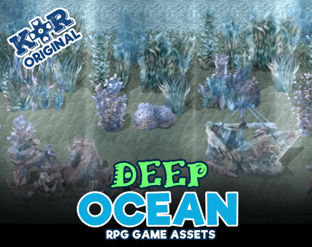 Ocean Rp Thing KR Deep Ocean Underwater Tiles for RPGs v2! | Kokoro Reflections