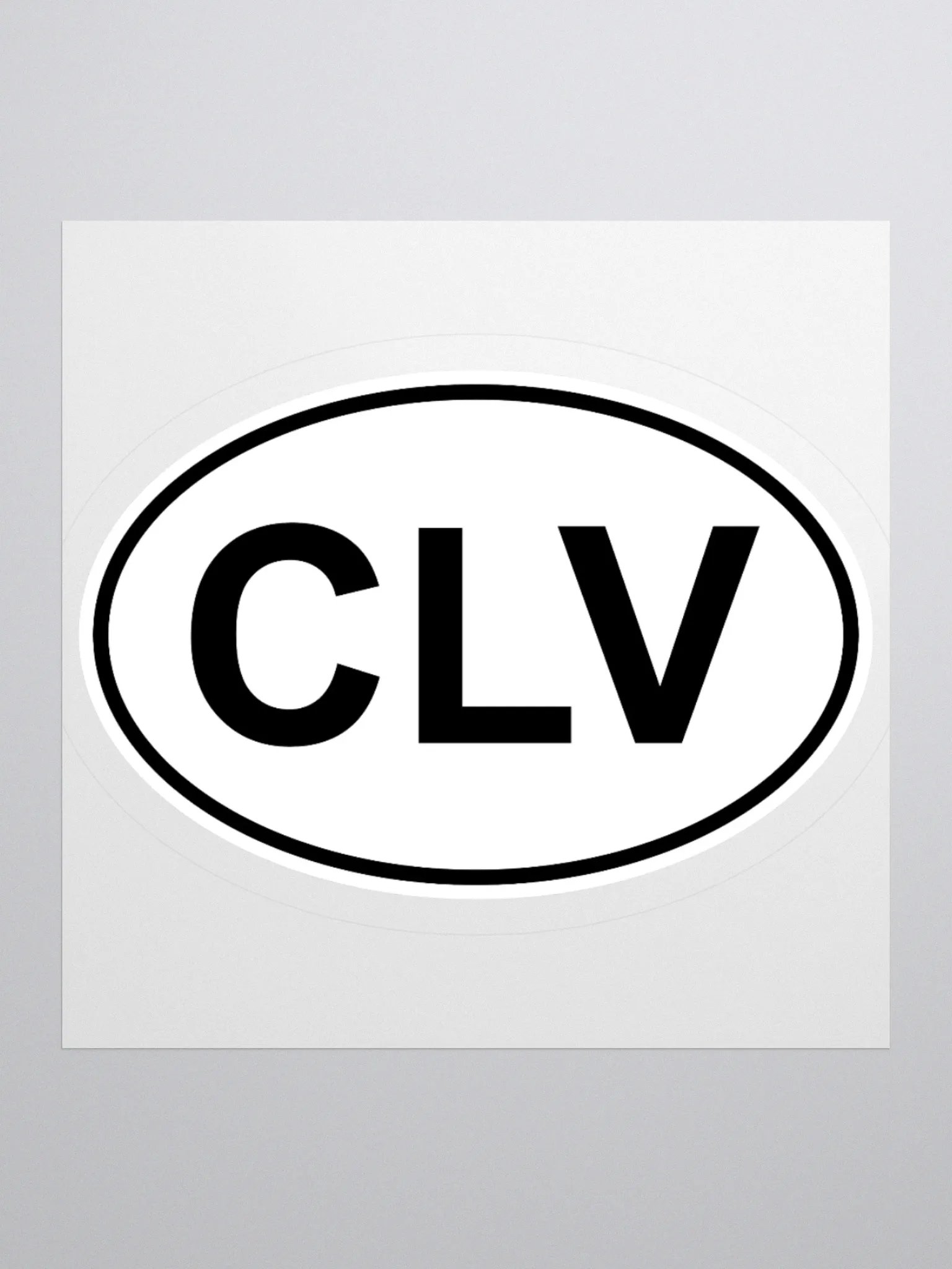 CLV Oval Sticker product image (1)