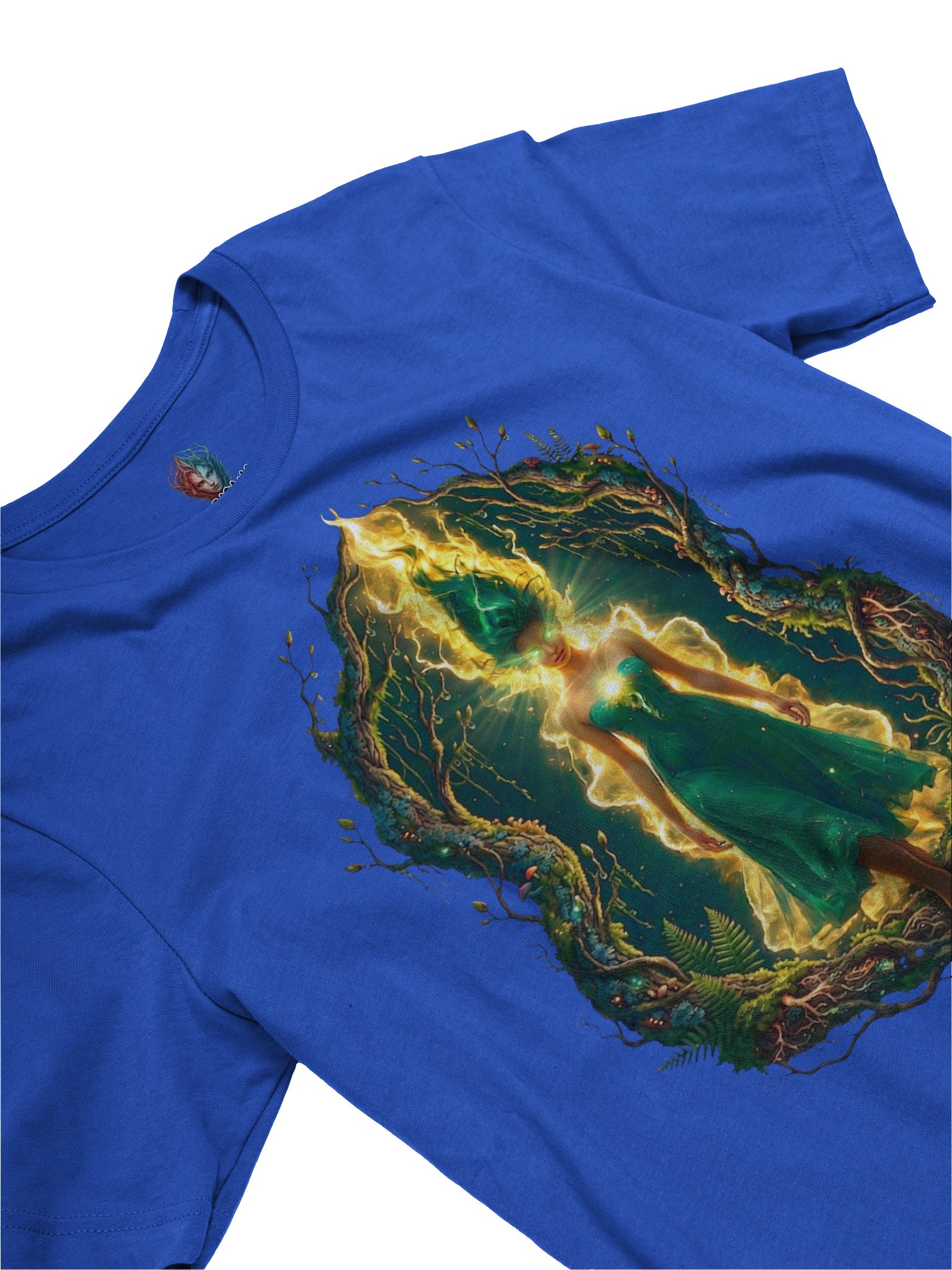 Psionic Nature Goddess T-Shirt | Earth Elemental Fantasy Art Tee product image (3)