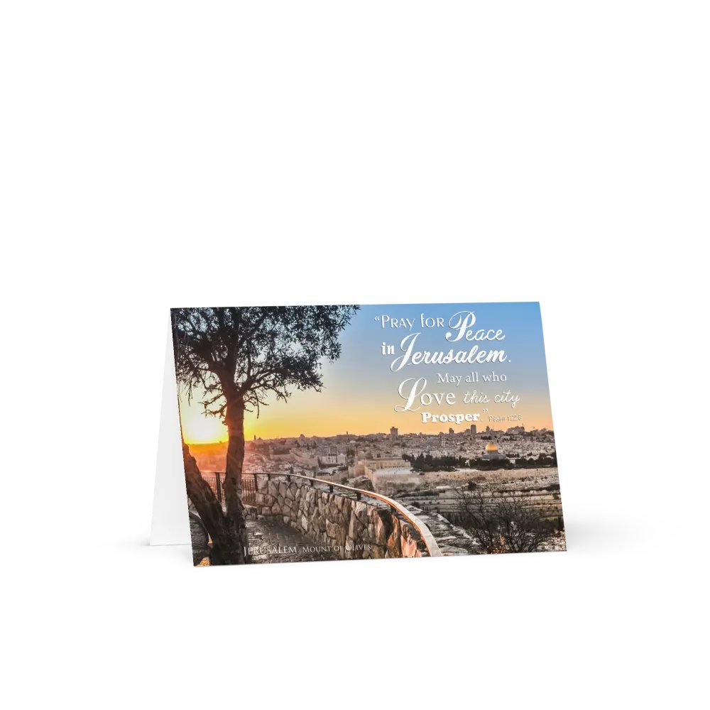 "PRAY FOR PEACE IN JERUSALEM" Greeting Card product image (3)