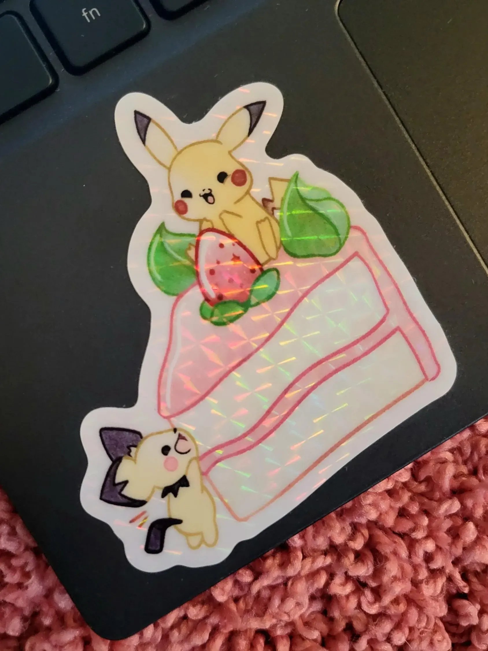 Piece of Pika Cake Foil Sticker product image (1)