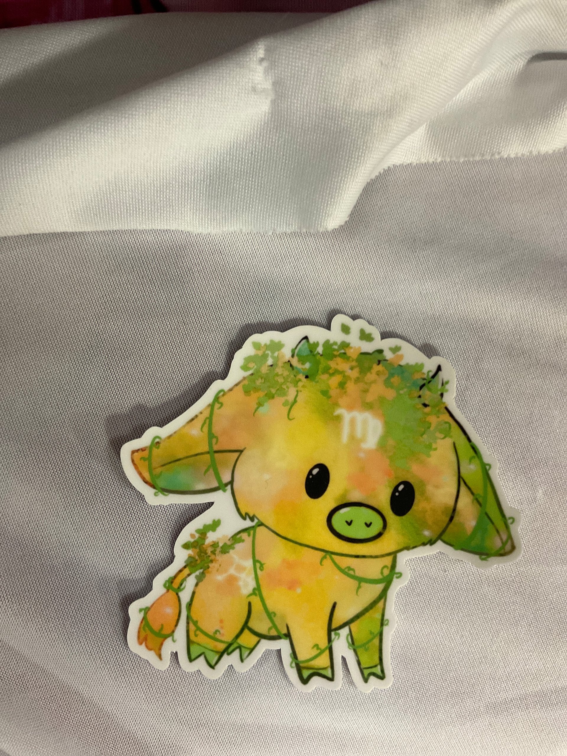 Virgo cow sticker product image (2)