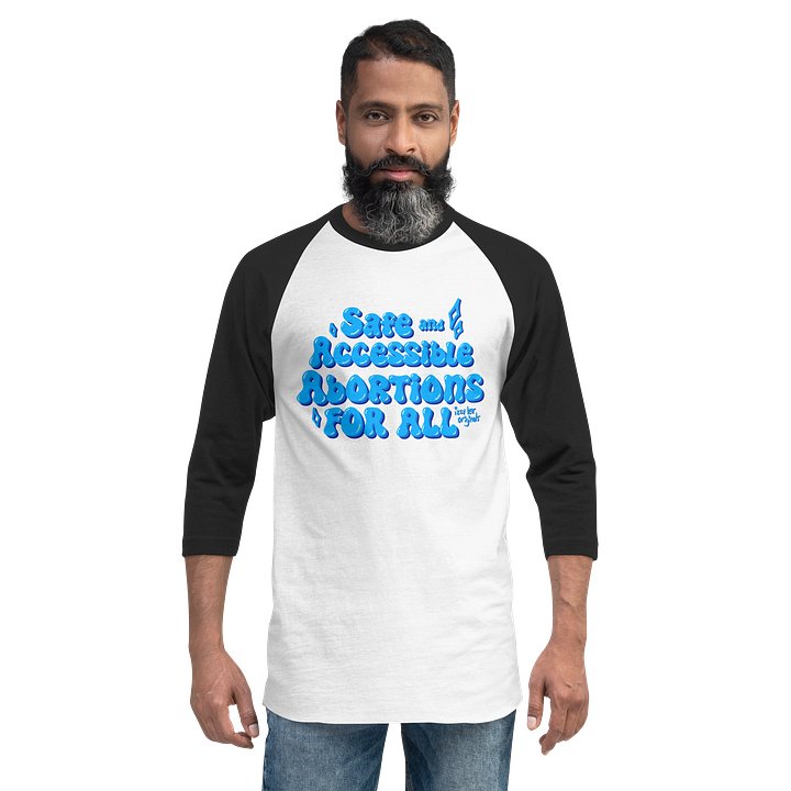 Safe and Accessible Blue 3/4 Tee product image (2)