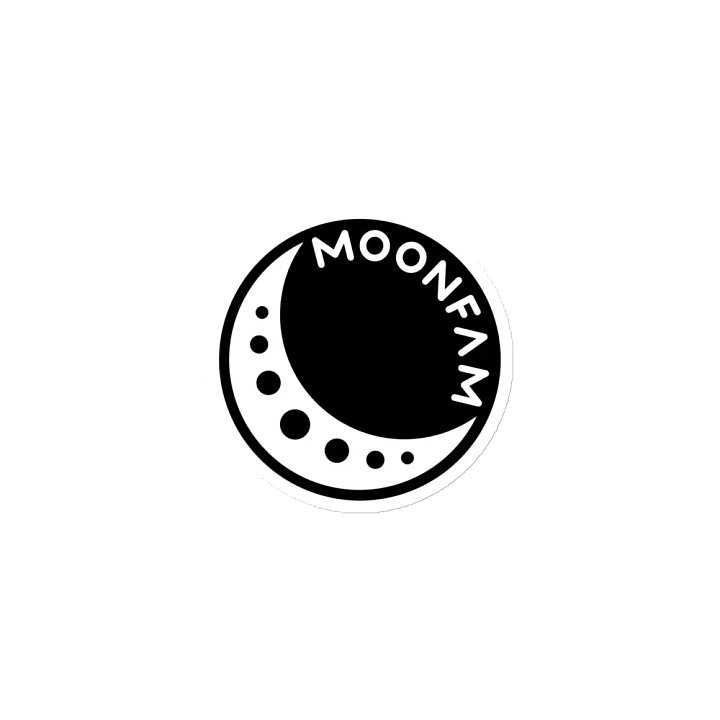 MoonFam 𝖑𝖔𝖌𝖔 fridge magnet product image (1)
