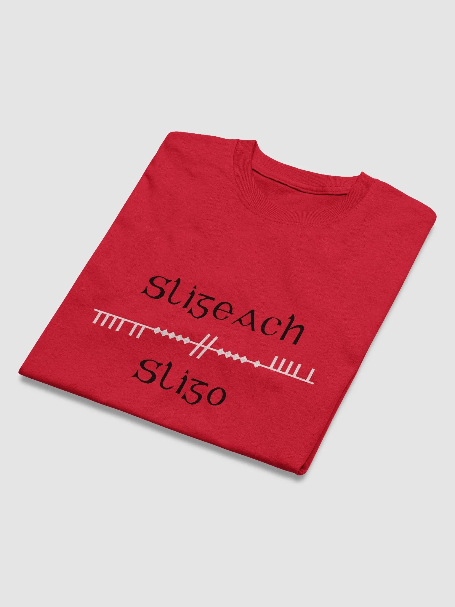 Sligo/Sligeach Scholastic style Ogham printed T-shirt product image (3)