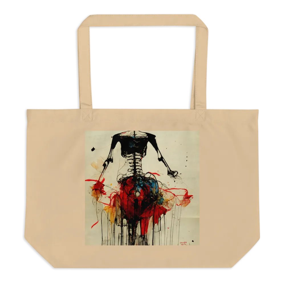 Vibrant Skeleton Splatter Tote product image (1)