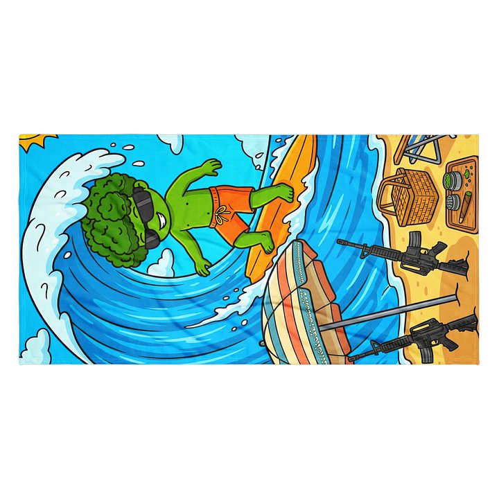 broccoli beach towel product image (2)
