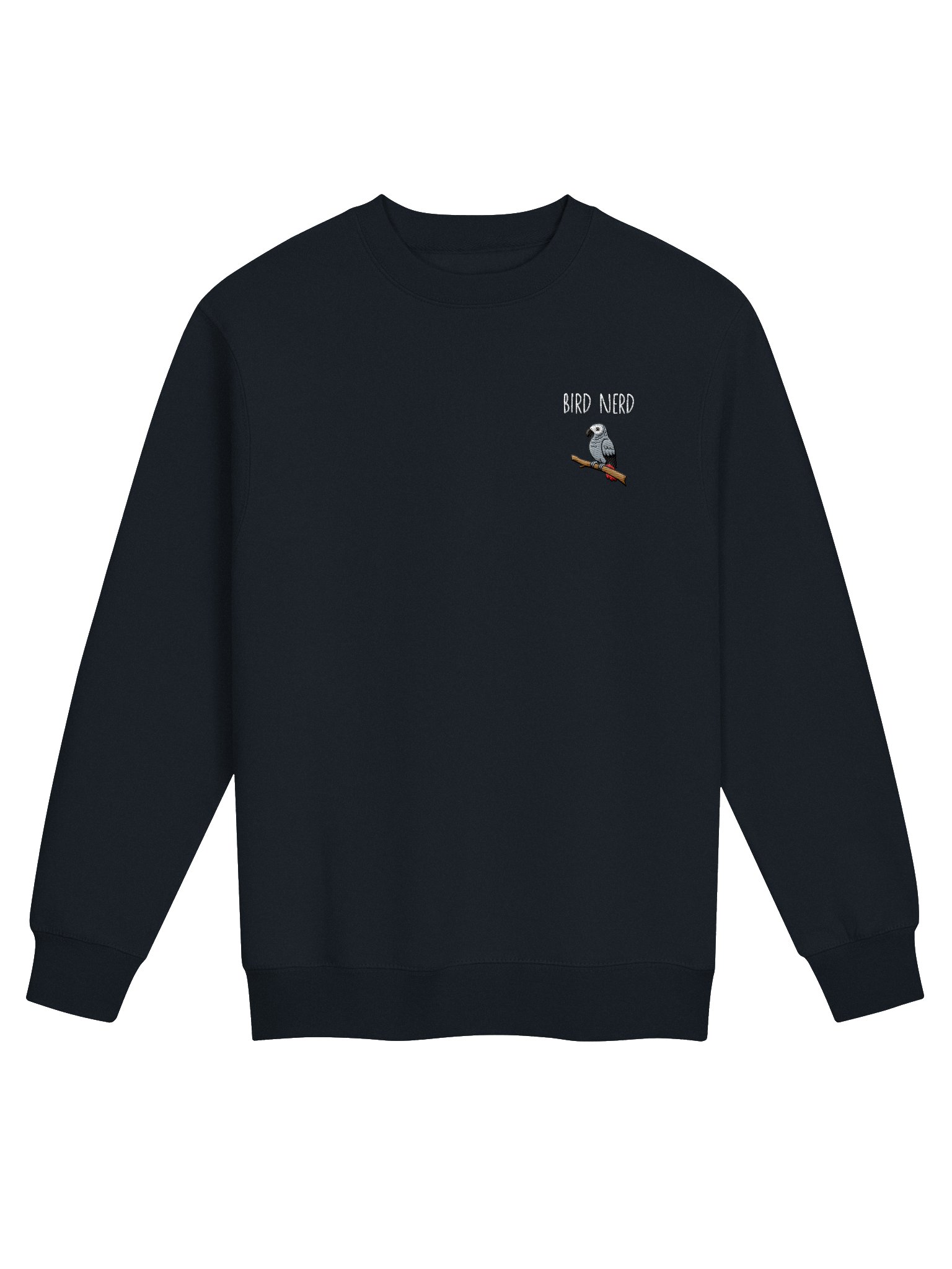 Bird Nerd Sweatshirt (White Letters) product image (1)