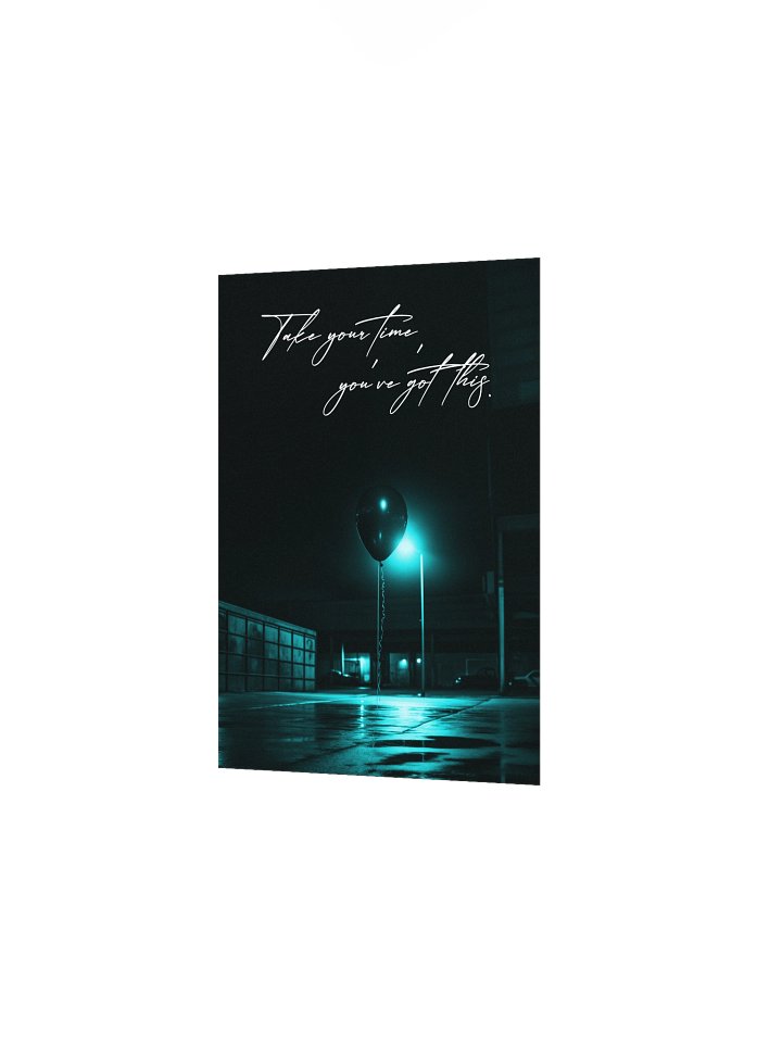 "Take your time" Handwritten Matte Poster product image (10)