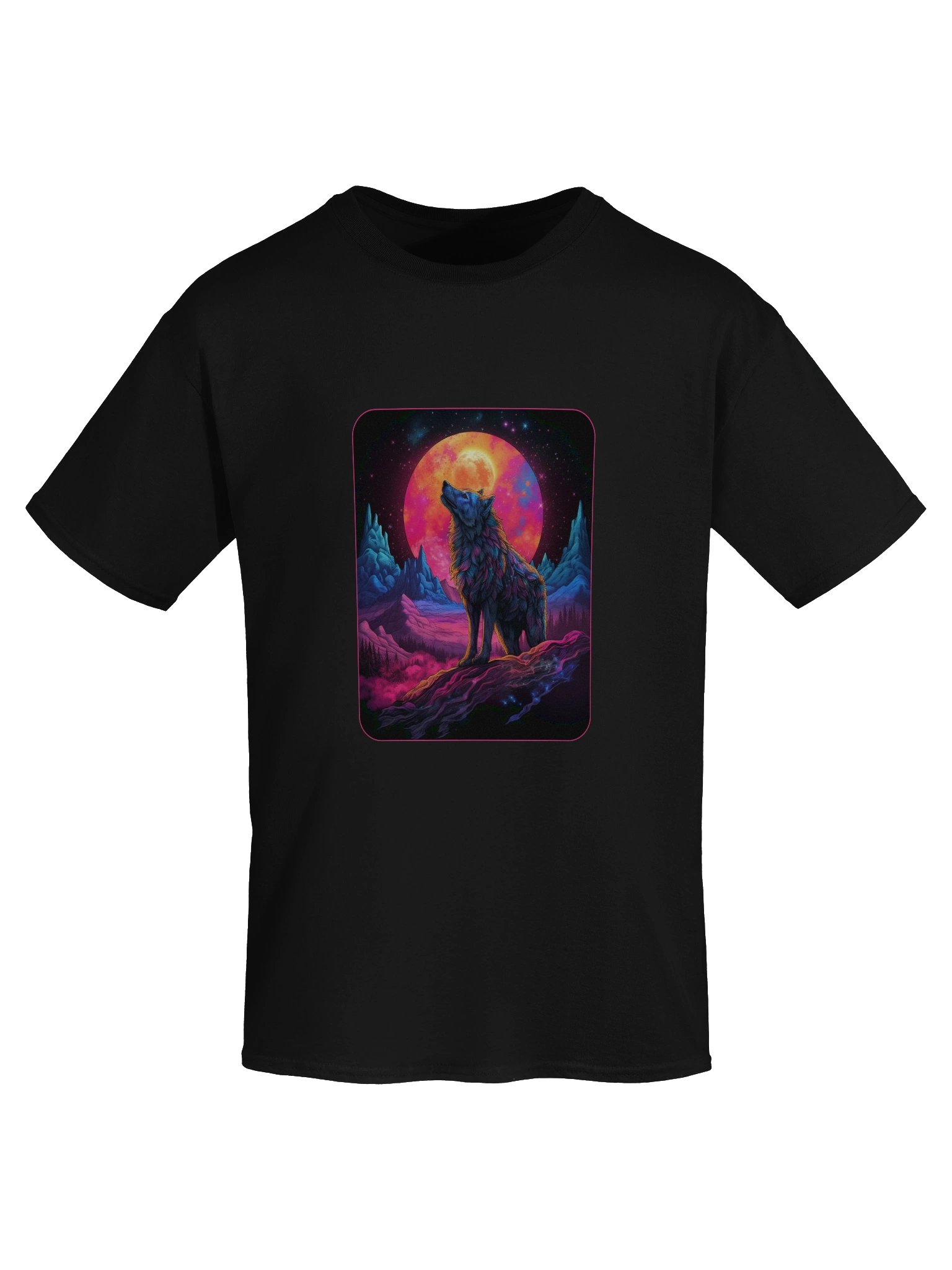 Moonlit Howl Wolf T-Shirt product image (5)